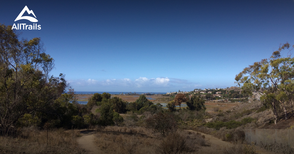 The trails at San Elijo Lagoon provide stunning elevated views for sunrise and sunset enthusiasts.